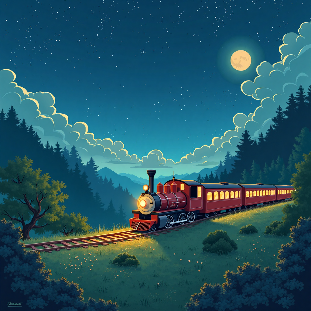 AI-generated Ghibli-like fantasy scene